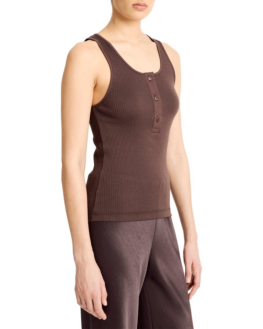 Рубашка-хенли Vince Mixed Media Vince, коричневый
Рубашка-хенли Vince Mixed Media Vince, коричневый