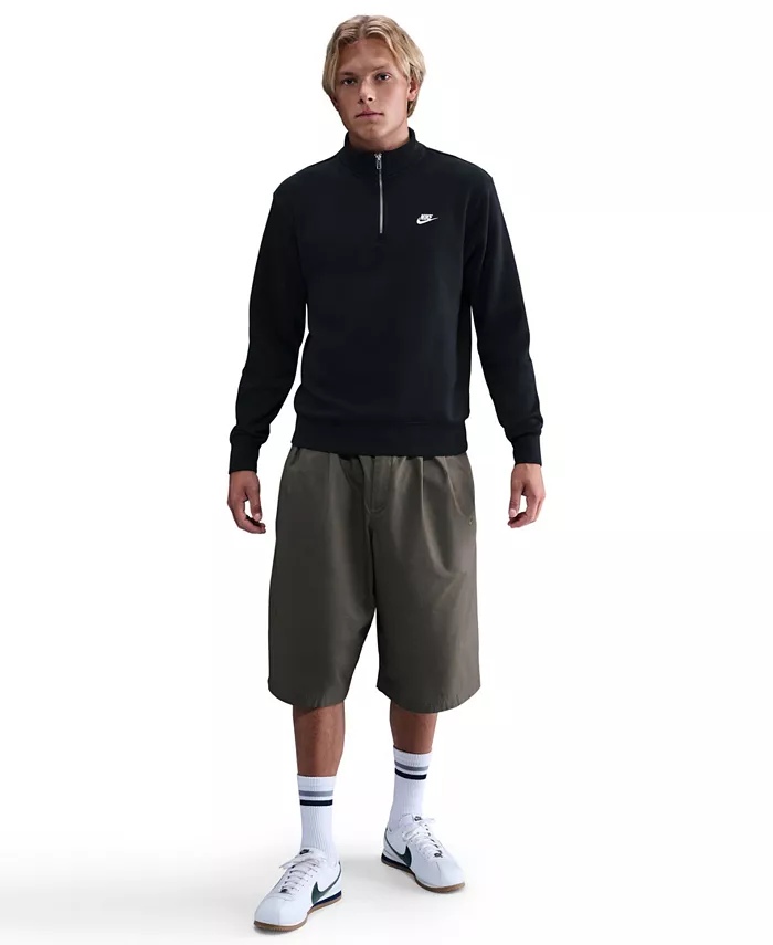 Мужская спортивная толстовка Club с полузастежкой из флиса Nike, черный
Мужская спортивная толстовка Club с полузастежкой из флиса Nike, черный