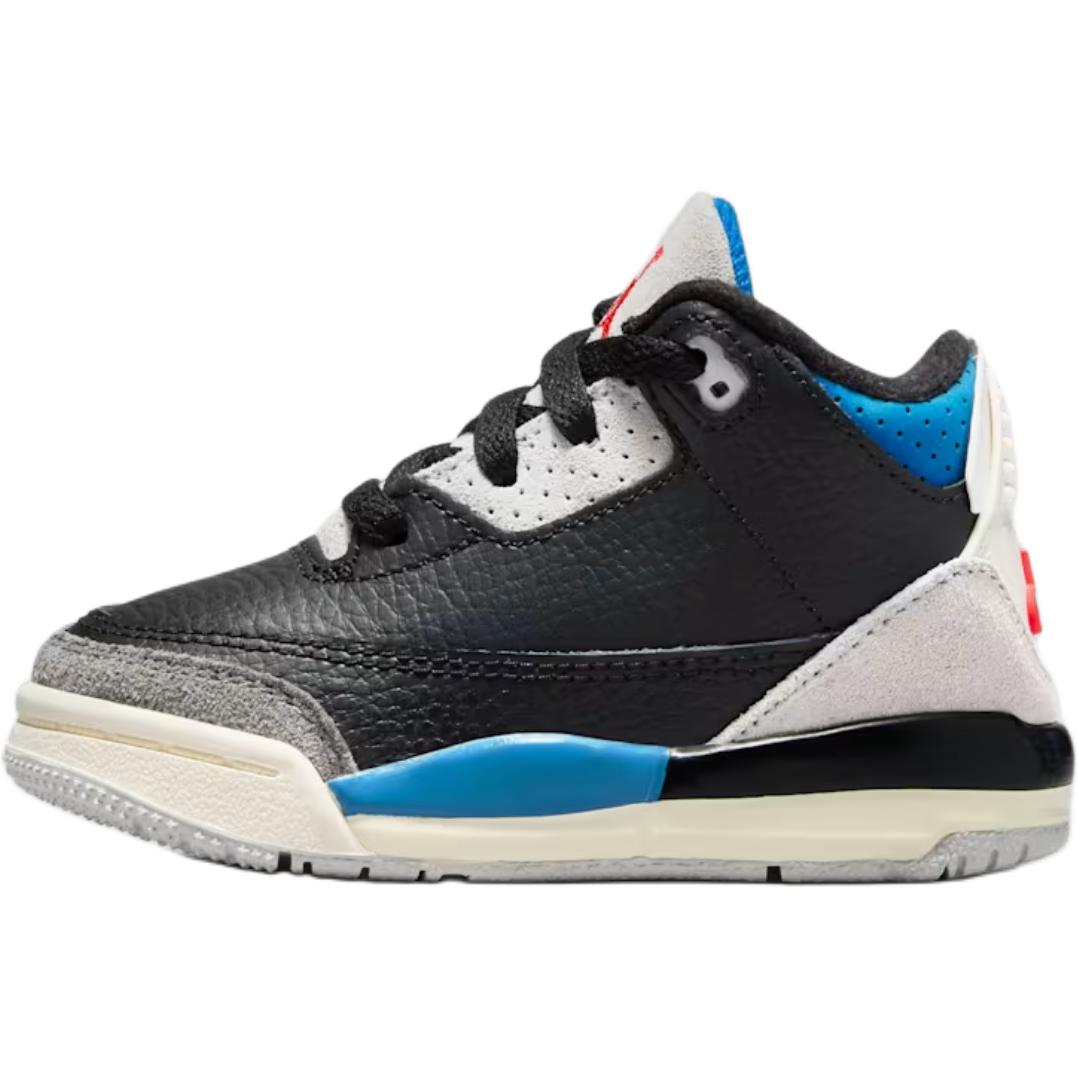 Jordan Air 3 нескользящие износостойкие кроссовки Mid Top для малышей Black Gray
Jordan Air 3 нескользящие износостойкие кроссовки Mid Top для малышей Black Gray