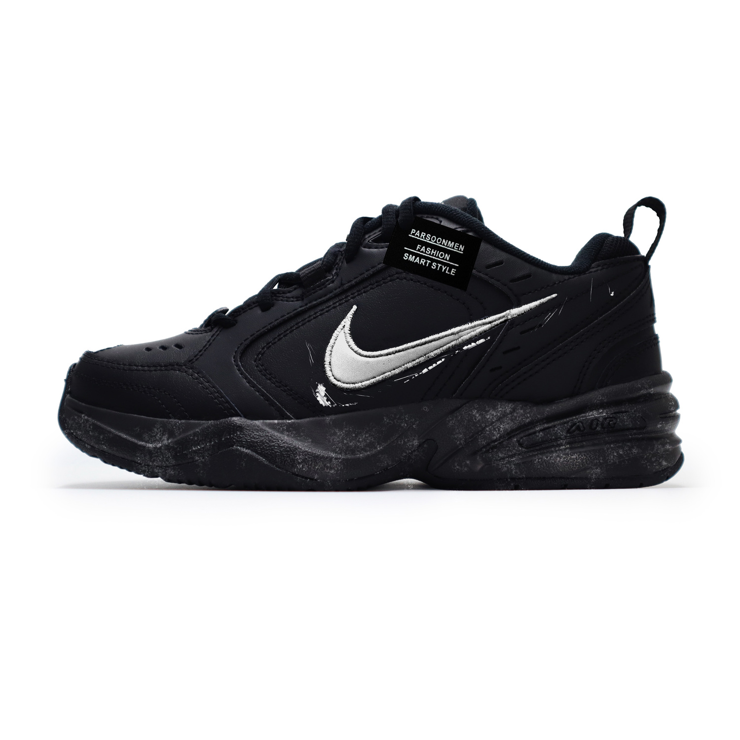 Nike Air Monarch 4 Cool Silver, Storm Abrasion Resistant Low top Chunky Sneakers Unisex Black
Nike Air Monarch 4 Cool Silver, Storm Abrasion Resistant Low top Chunky Sneakers Unisex Black