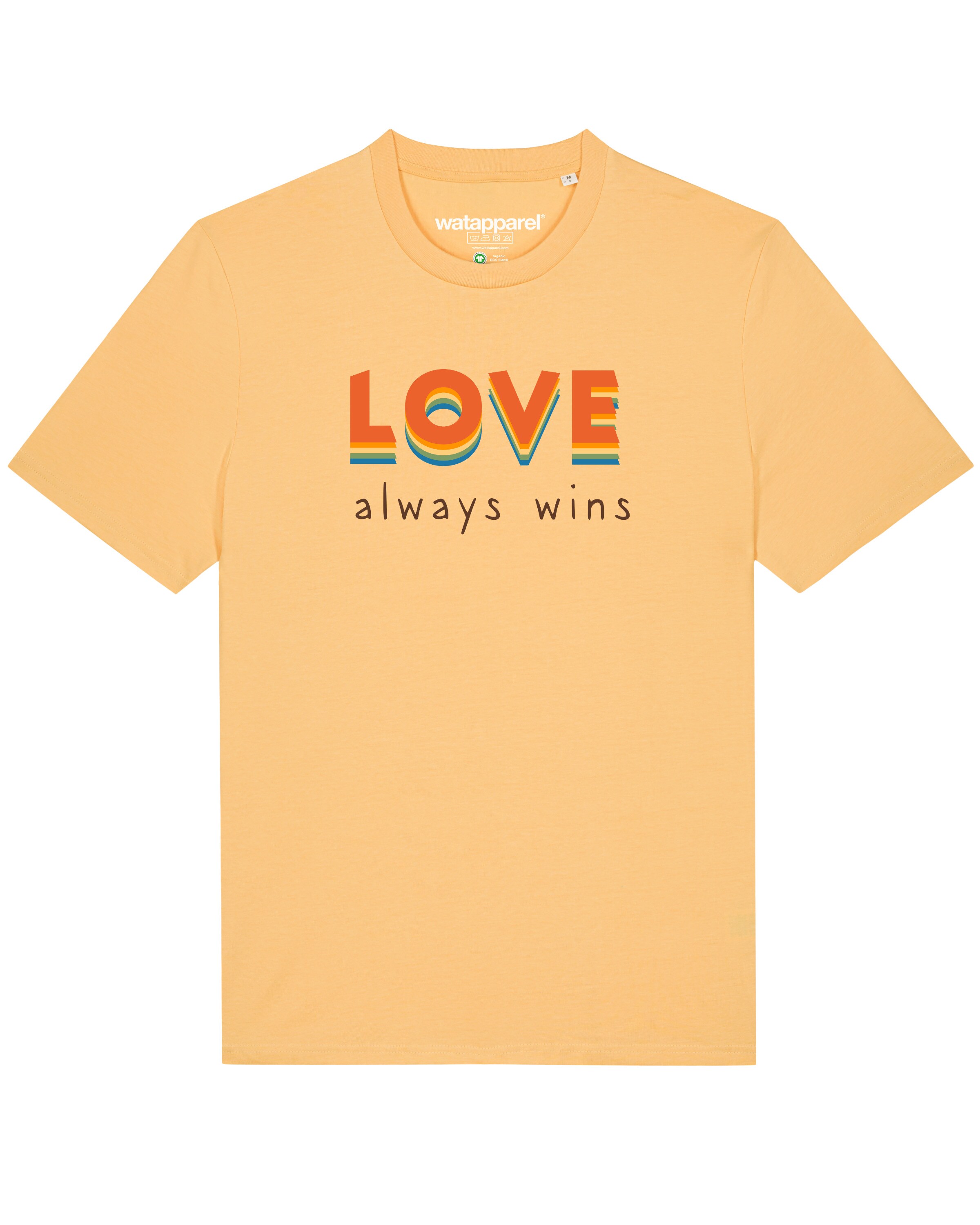 Watapparel Футболка 'Love always wins' в оранжевом цвете
Watapparel Футболка 'Love always wins' в оранжевом цвете