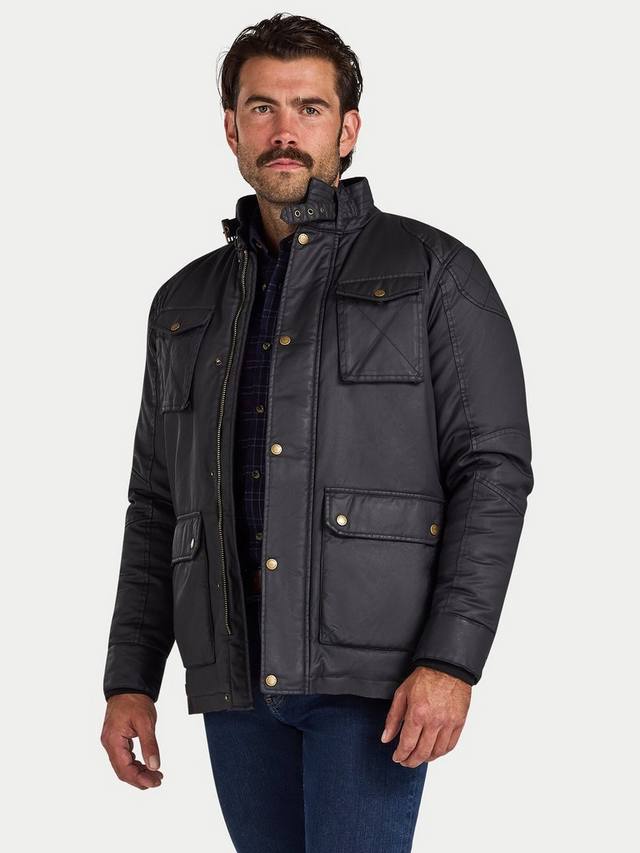 Куртка с эффектом вощёного хлопка Raging Bull, Black
Куртка с эффектом вощёного хлопка Raging Bull, Black