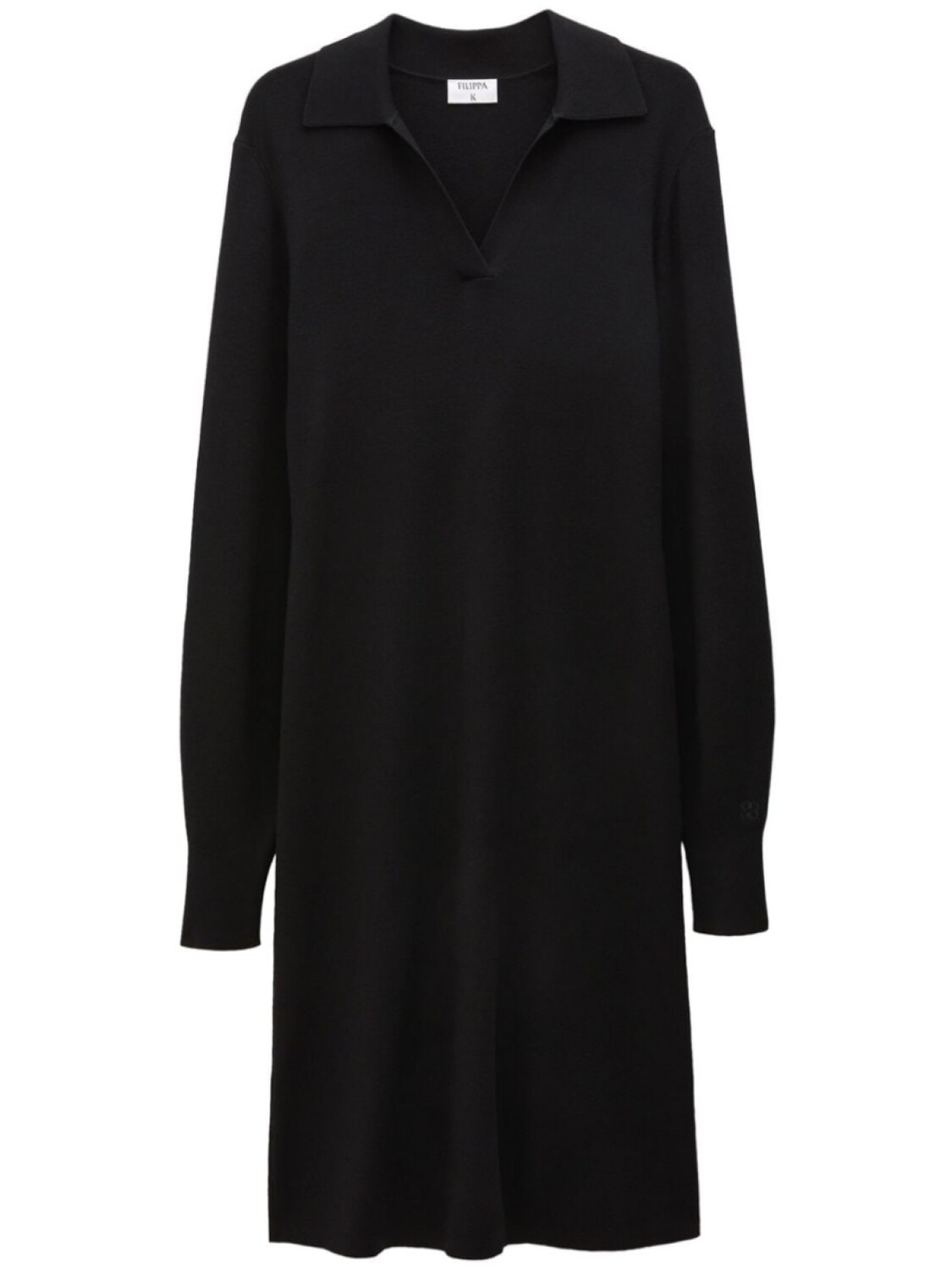 Filippa K трикотажное платье с воротником поло и вышитым логотипом, черный
Filippa K трикотажное платье с воротником поло и вышитым логотипом, черный