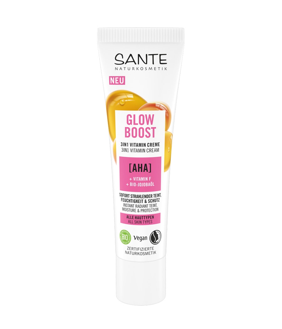 Крем для лица Sante Glow Boost 3in1 Vitamin Creme mit AHA, Vitamin F & Bio-Jojobaöl, 30 ml
Крем для лица Sante Glow Boost 3in1 Vitamin Creme mit AHA, Vitamin F & Bio-Jojobaöl, 30 ml
