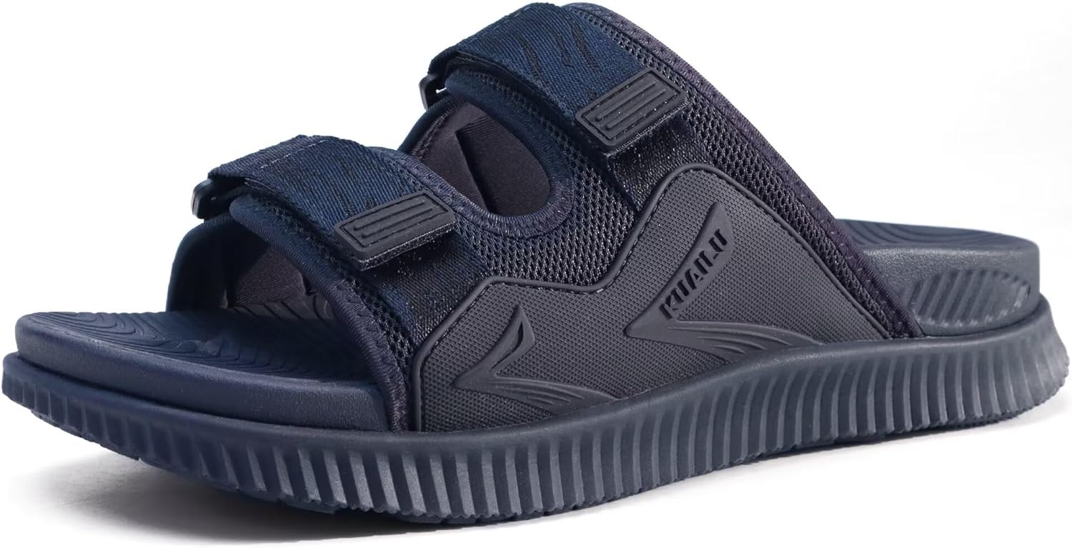 Мужские ортопедические сандалии KuaiLu, спортивные сандалии с толстой амортизирующей подошвой для восстановления, регулируемый ремешок, открытый носок, с поддержкой свода стопы для комфортной ходьбы при подошвенном фасците, темно-синий
Мужские ортопедические сандалии KuaiLu, спортивные сандалии с толстой амортизирующей подошвой для восстановления, регулируемый ремешок, открытый носок, с поддержкой свода стопы для комфортной ходьбы при подошвенном фасците, темно-синий