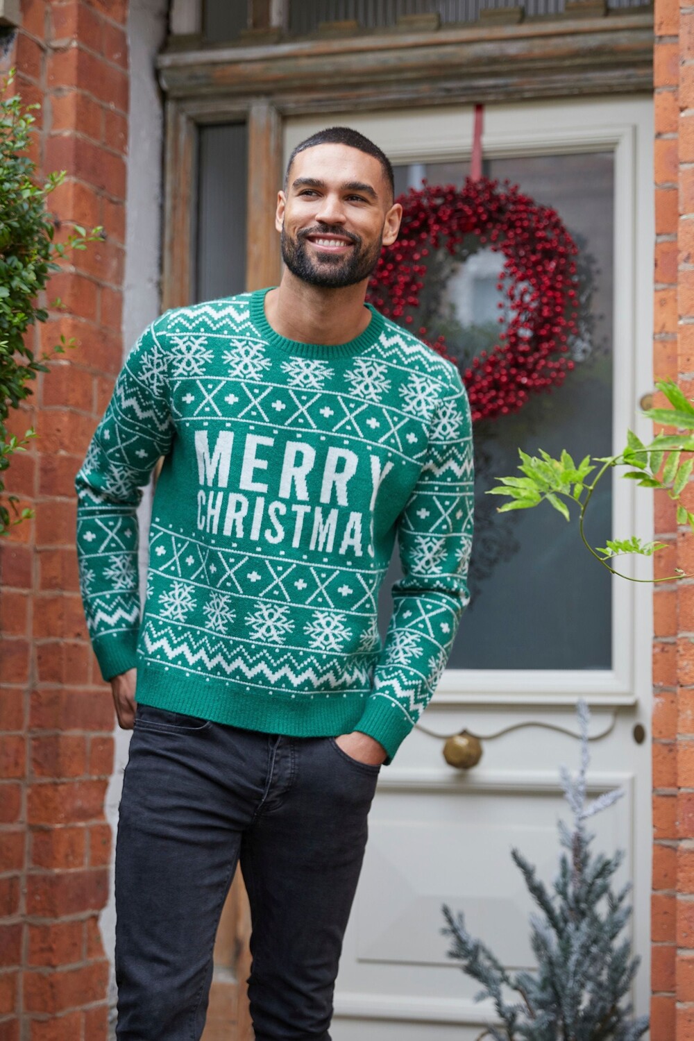 Мужской праздничный рождественский свитер Society 8, зеленый
Мужской праздничный рождественский свитер Society 8, зеленый