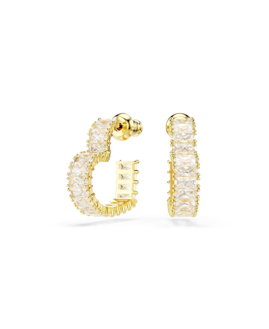 Серьги-кольца Атриб в форме багета, в форме сердца, маленькие, белые, с позолоченным покрытием Swarovski, Gold
Серьги-кольца Атриб в форме багета, в форме сердца, маленькие, белые, с позолоченным покрытием Swarovski, Gold