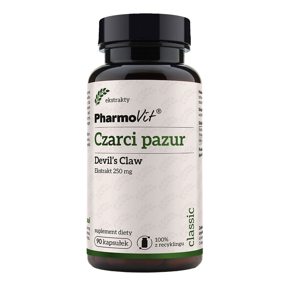 Подготовка к суставам Pharmovit Classic Czarci Pazur Devil's Claw 250 mg, 90 шт
Подготовка к суставам Pharmovit Classic Czarci Pazur Devil's Claw 250 mg, 90 шт