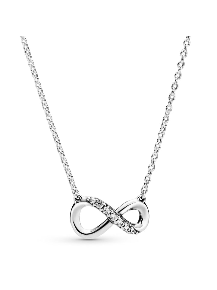 Pandora Женское колье из серебра 925 пробы, сверкающий символ бесконечности
Pandora Женское колье из серебра 925 пробы, сверкающий символ бесконечности