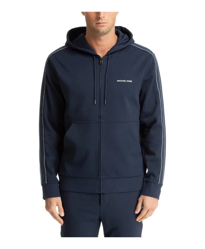 Простая толстовка с кулиской и застежкой-молнией. Michael Kors, синий
Простая толстовка с кулиской и застежкой-молнией. Michael Kors, синий