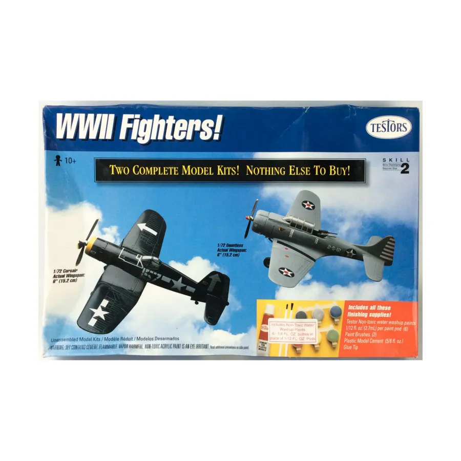 Истребители Второй мировой войны!, Model Kits - Military Aircraft (1:72) (Testors)
Истребители Второй мировой войны!, Model Kits - Military Aircraft (1:72) (Testors)