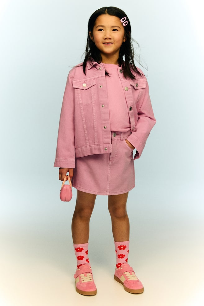 Джинсовая юбка H&M, розовый
Джинсовая юбка H&M, розовый