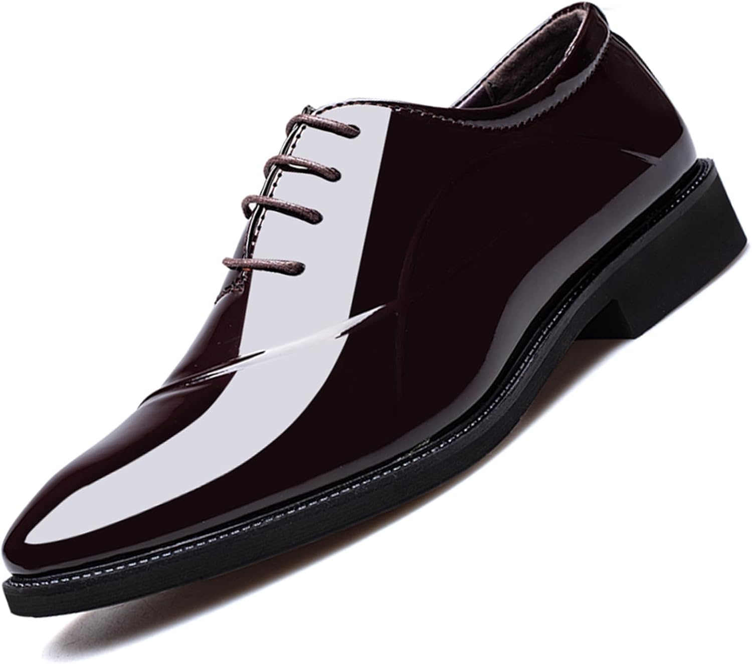 Мужские модные туфли-оксфорды из лаковой кожи с высоким блеском, легкие дерби, формальные туфли на шнуровке Rougono, коричневый
Мужские модные туфли-оксфорды из лаковой кожи с высоким блеском, легкие дерби, формальные туфли на шнуровке Rougono, коричневый