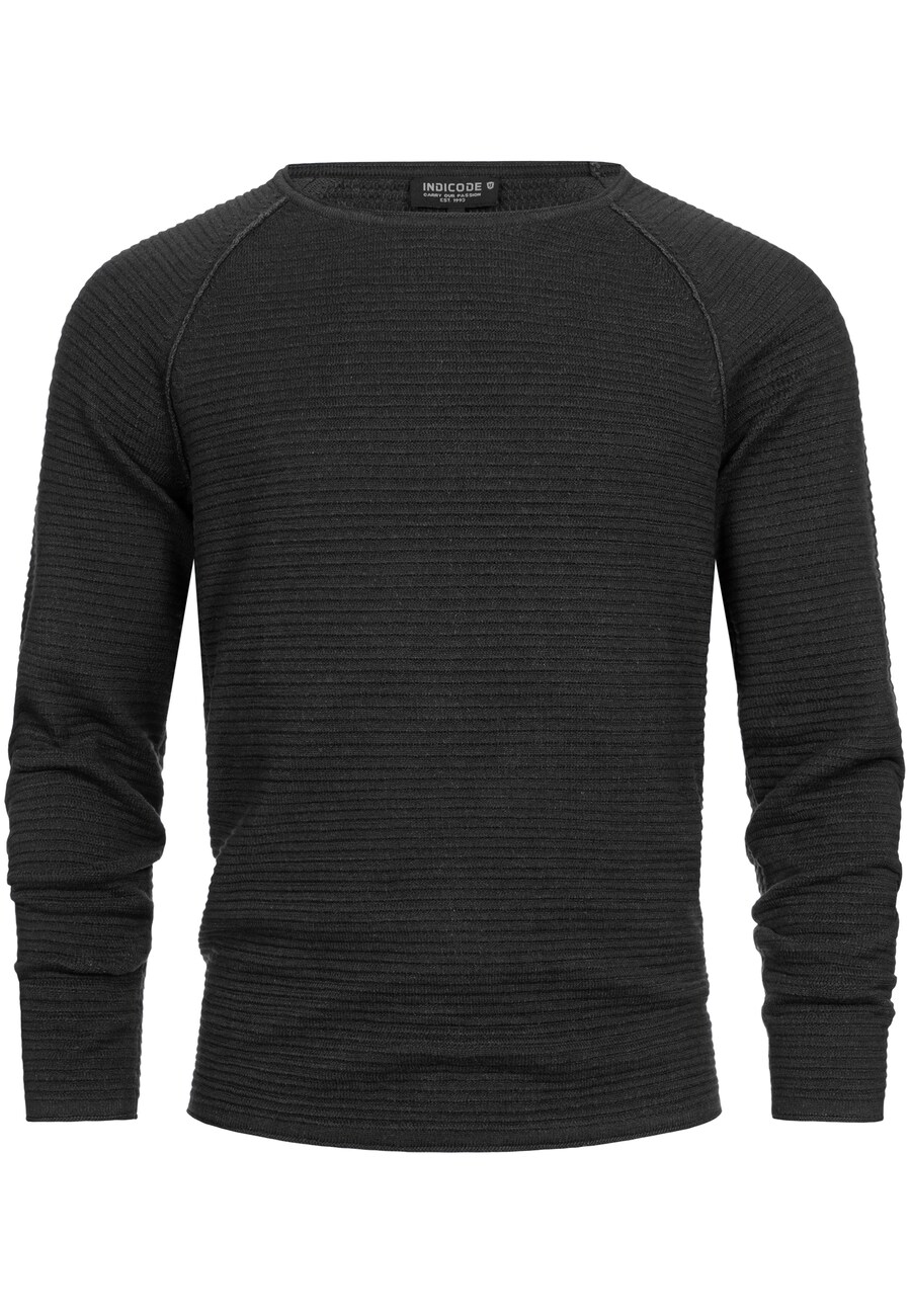 Свитер INDICODE JEANS Sweater Camilo, черный 
Свитер INDICODE JEANS Sweater Camilo, черный