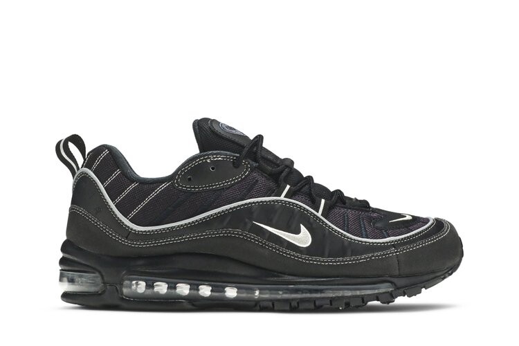 Кроссовки Nike Air Max 98 'Black Silver', черный 
Кроссовки Nike Air Max 98 'Black Silver', черный