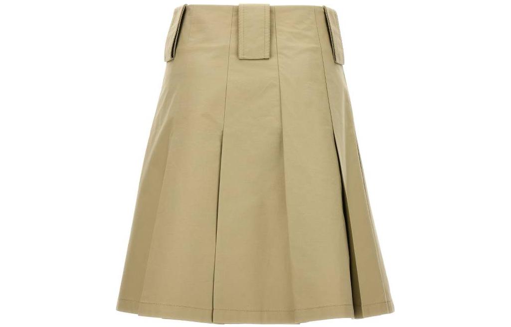 Юбка миди трапеция со складками Burberry, экрю
Юбка миди трапеция со складками Burberry, экрю