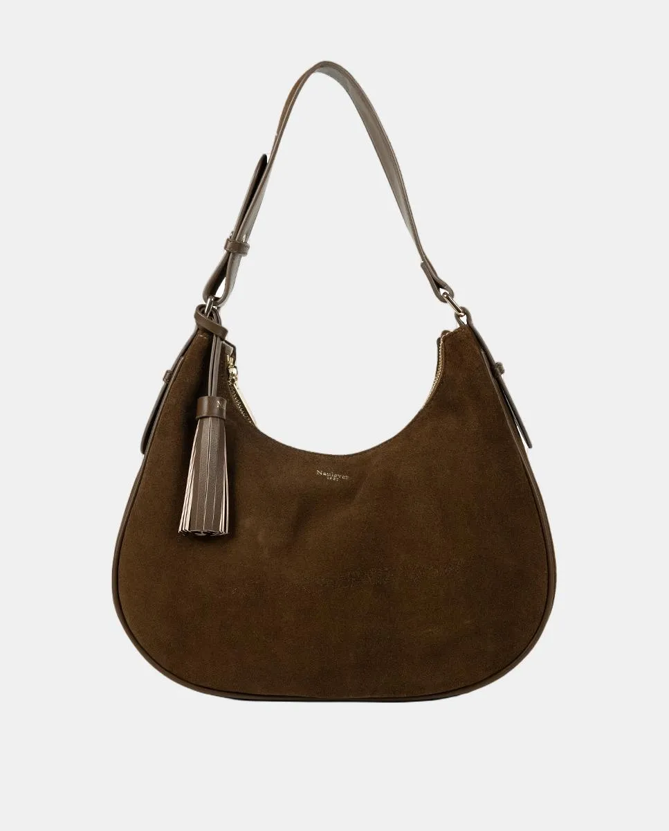 Большая женская сумка-полумесяц с соответствующими деталями Naulover, коричневый
Большая женская сумка-полумесяц с соответствующими деталями Naulover, коричневый