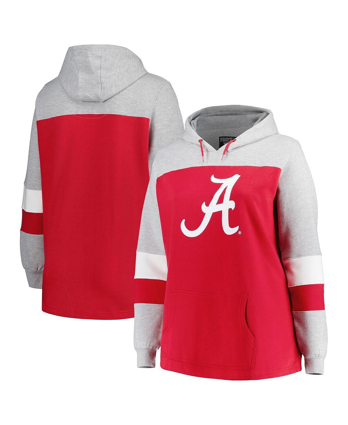 Женский пуловер с капюшоном Crimson Alabama Crimson Tide размера плюс с цветными блоками Profile
Женский пуловер с капюшоном Crimson Alabama Crimson Tide размера плюс с цветными блоками Profile
