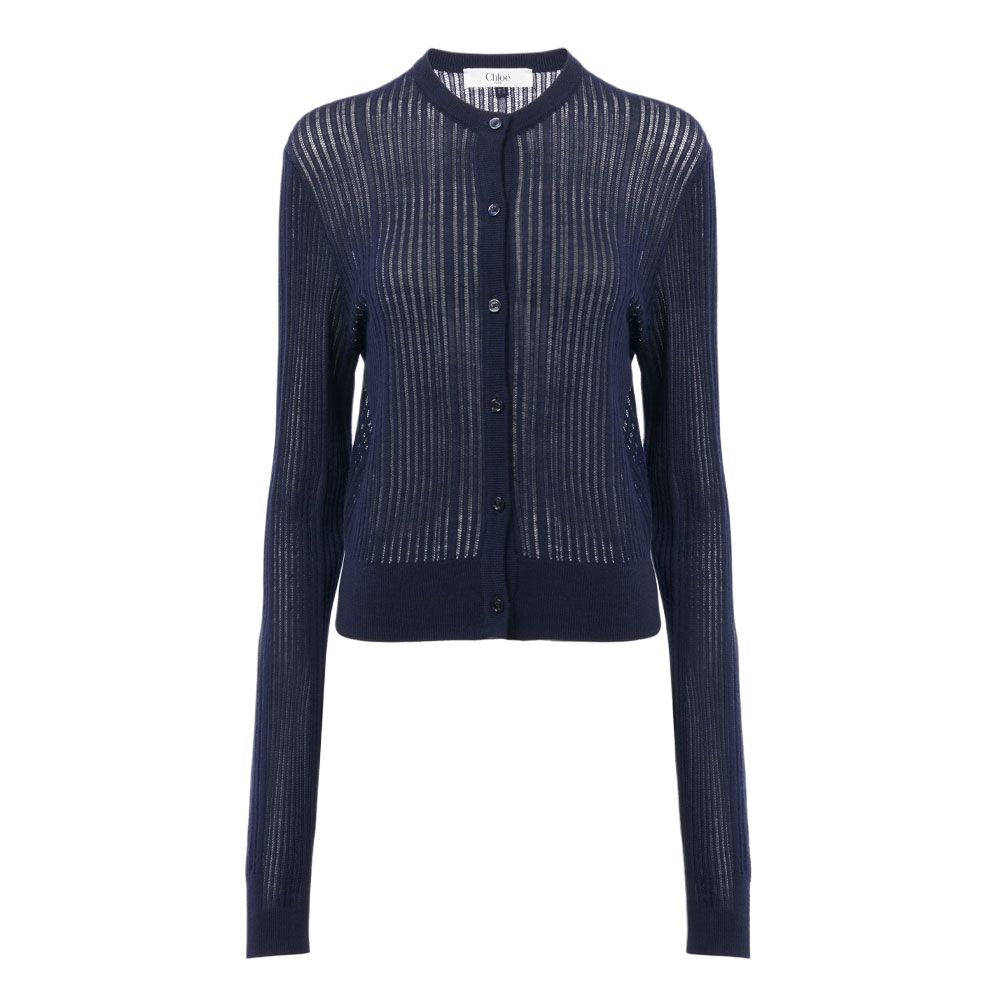 Шерстяной кардиган Chloé, синий
Шерстяной кардиган Chloé, синий