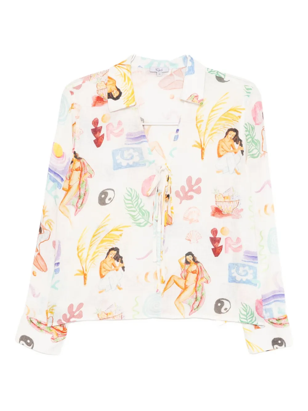 Рубашка с тропическим мотивом Rails, нейтральный
Рубашка с тропическим мотивом Rails, нейтральный