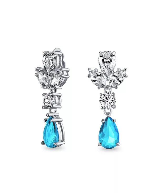 Серьги-Клипсы в форме листа с кубическим цирконием в стиле ар-деко с серебряным покрытием Bling Jewelry, aqua
Серьги-Клипсы в форме листа с кубическим цирконием в стиле ар-деко с серебряным покрытием Bling Jewelry, aqua