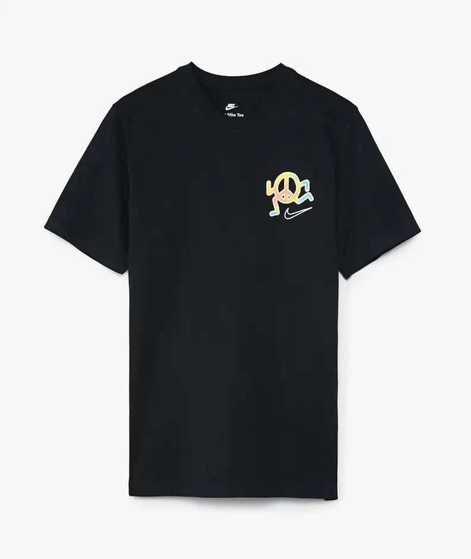 Футболка с коротким рукавом Peace Love черного цвета Nike
Футболка с коротким рукавом Peace Love черного цвета Nike