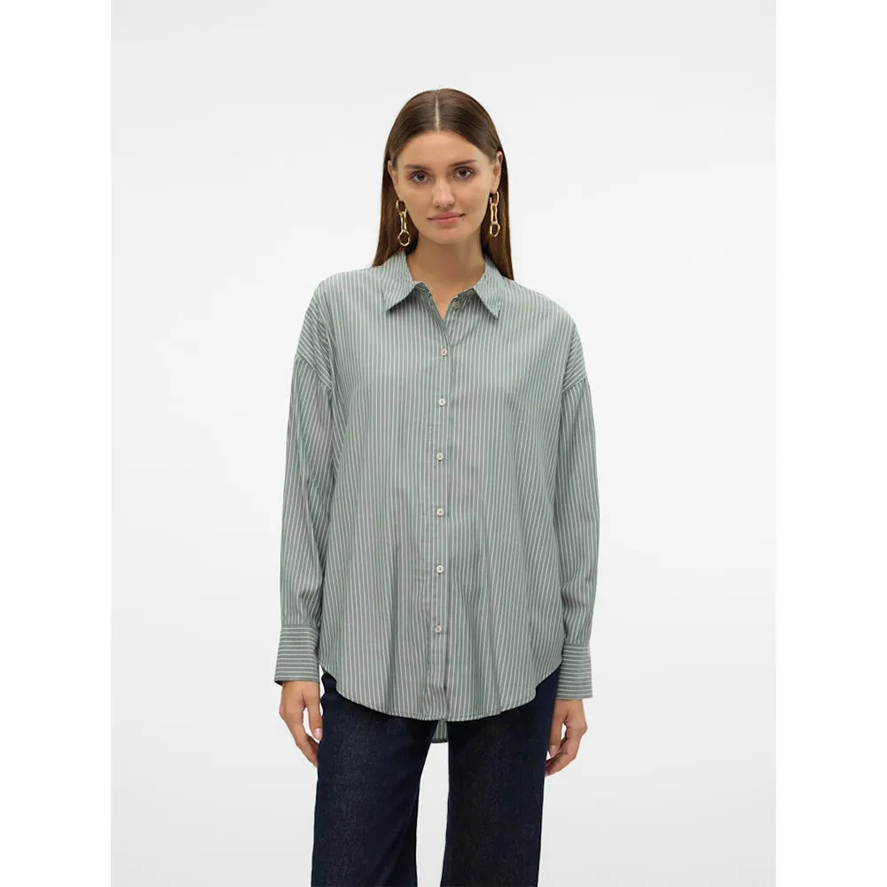 Рубашка Vero Moda Nora Oversize, зеленый 
Рубашка Vero Moda Nora Oversize, зеленый
