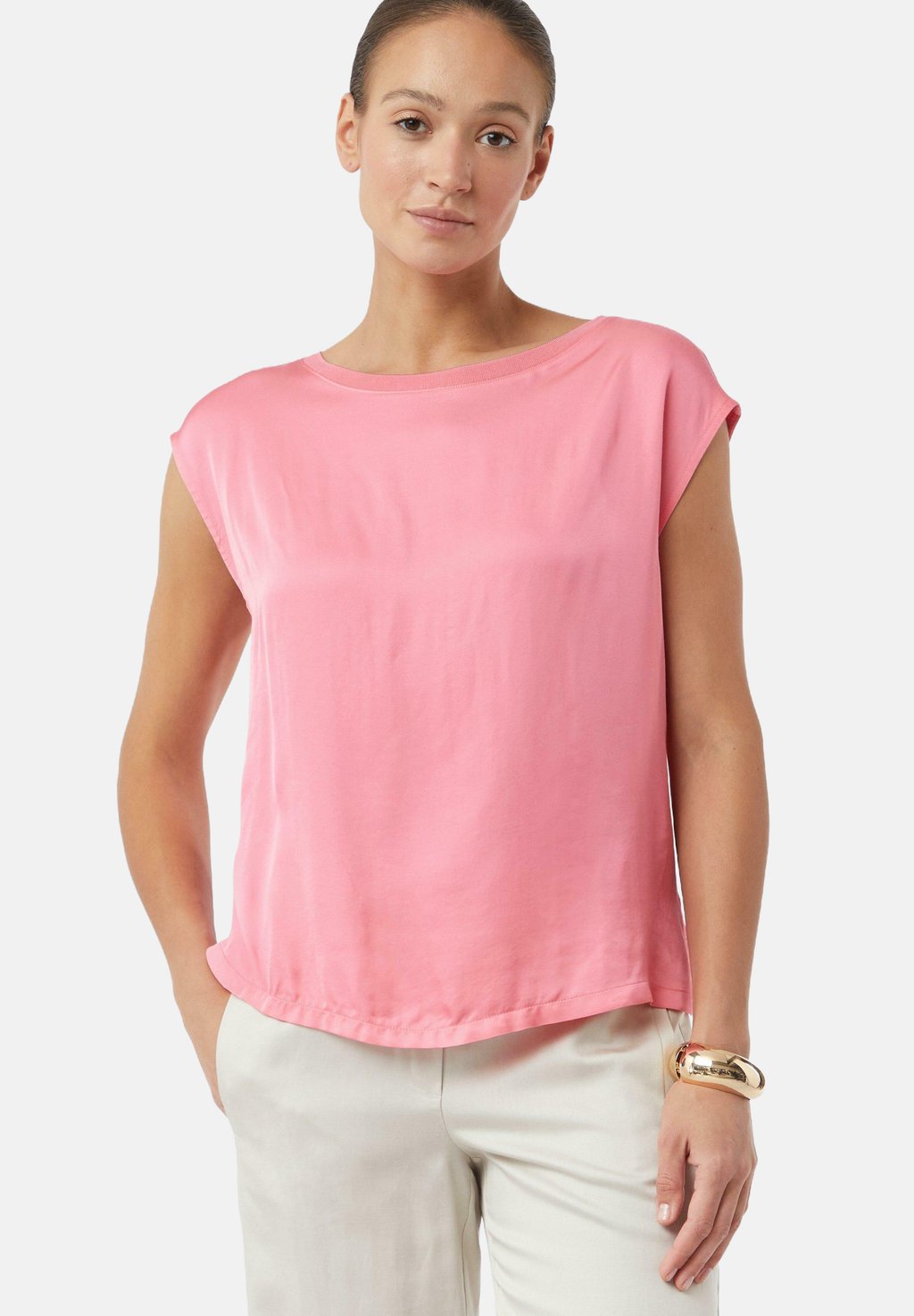 Базовая футболка Blouse comma, розовый
Базовая футболка Blouse comma, розовый