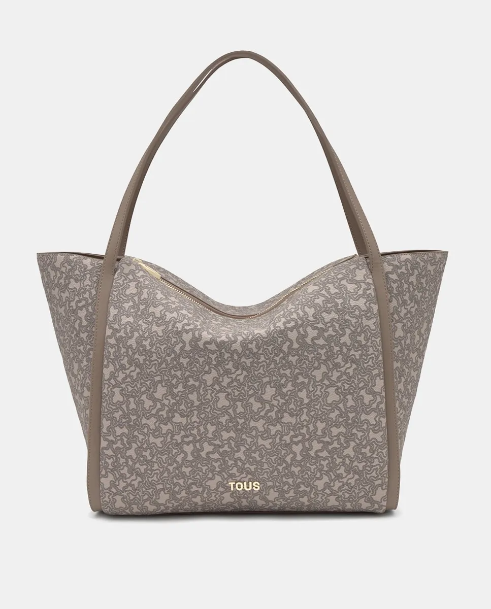 Большая сумка на молнии со средней ручкой Tous, серо-коричневый
Большая сумка на молнии со средней ручкой Tous, серо-коричневый