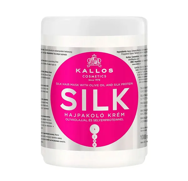Питательная маска для волос Silk Kallos, 1.000 ml
Питательная маска для волос Silk Kallos, 1.000 ml