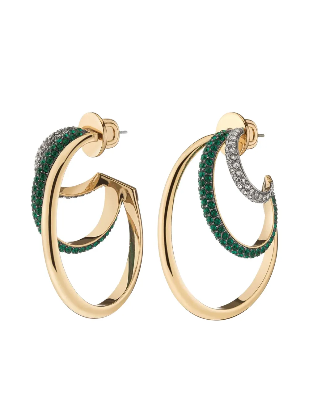 Серьги Raise Triple Hoop DEMARSON New York, золотой 
Серьги Raise Triple Hoop DEMARSON New York, золотой