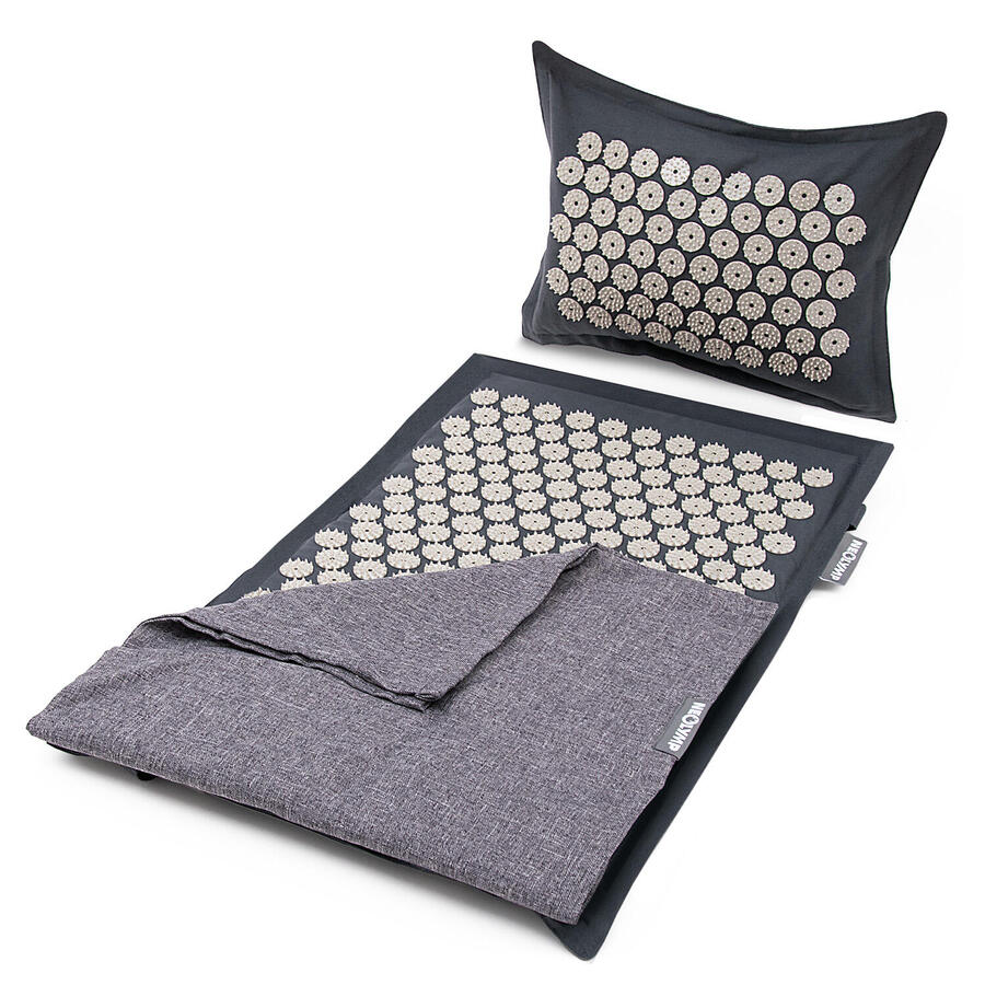 NEOLYMP Комплект акупрессурных ковриков – серо-антрацитовый – 5670 точек с подушкой и сумкой для переноски
NEOLYMP Комплект акупрессурных ковриков – серо-антрацитовый – 5670 точек с подушкой и сумкой для переноски