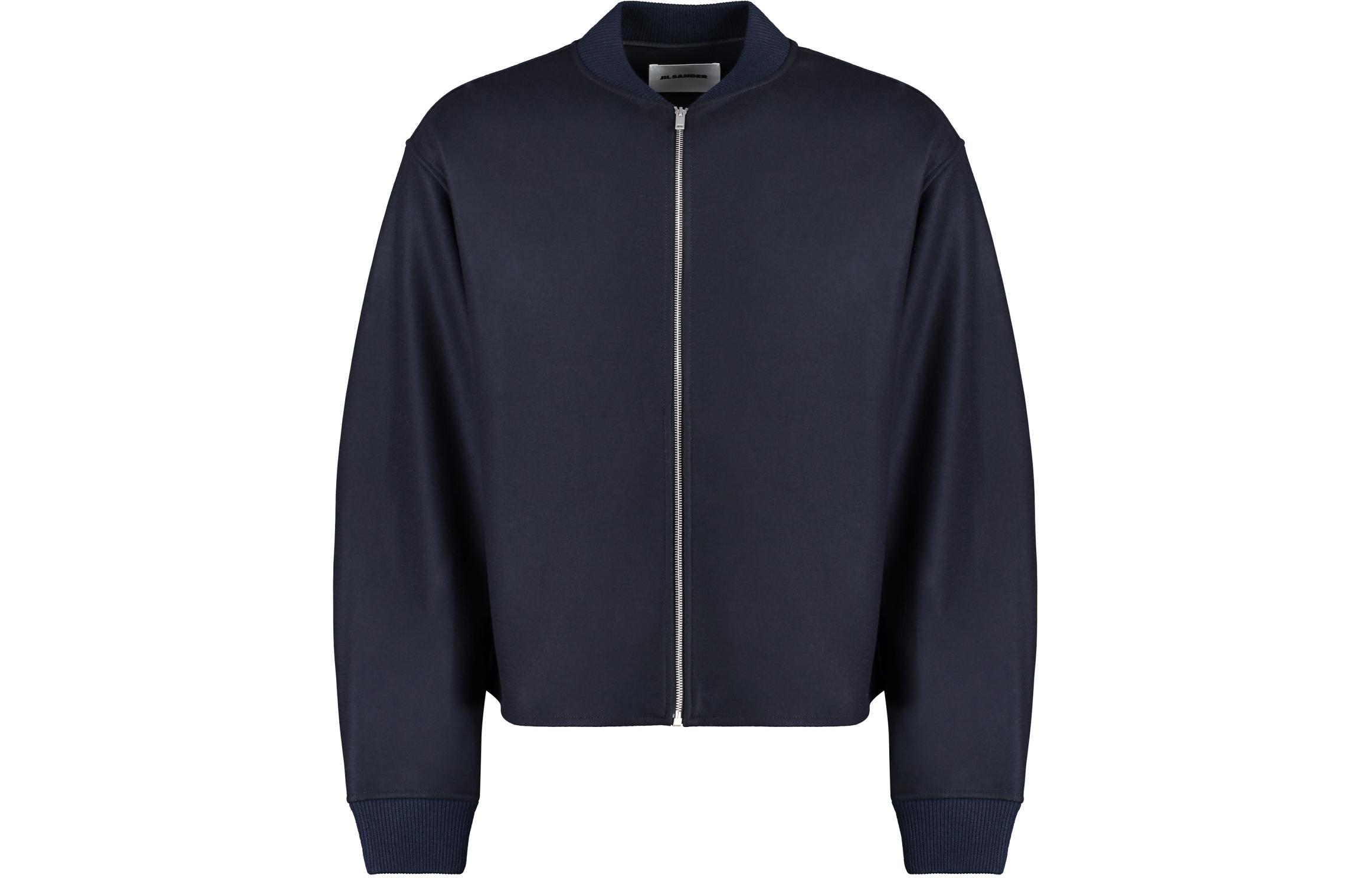 Застегивающаяся на молнию удлиненная куртка-бомбер JIL SANDER, черный
Застегивающаяся на молнию удлиненная куртка-бомбер JIL SANDER, черный