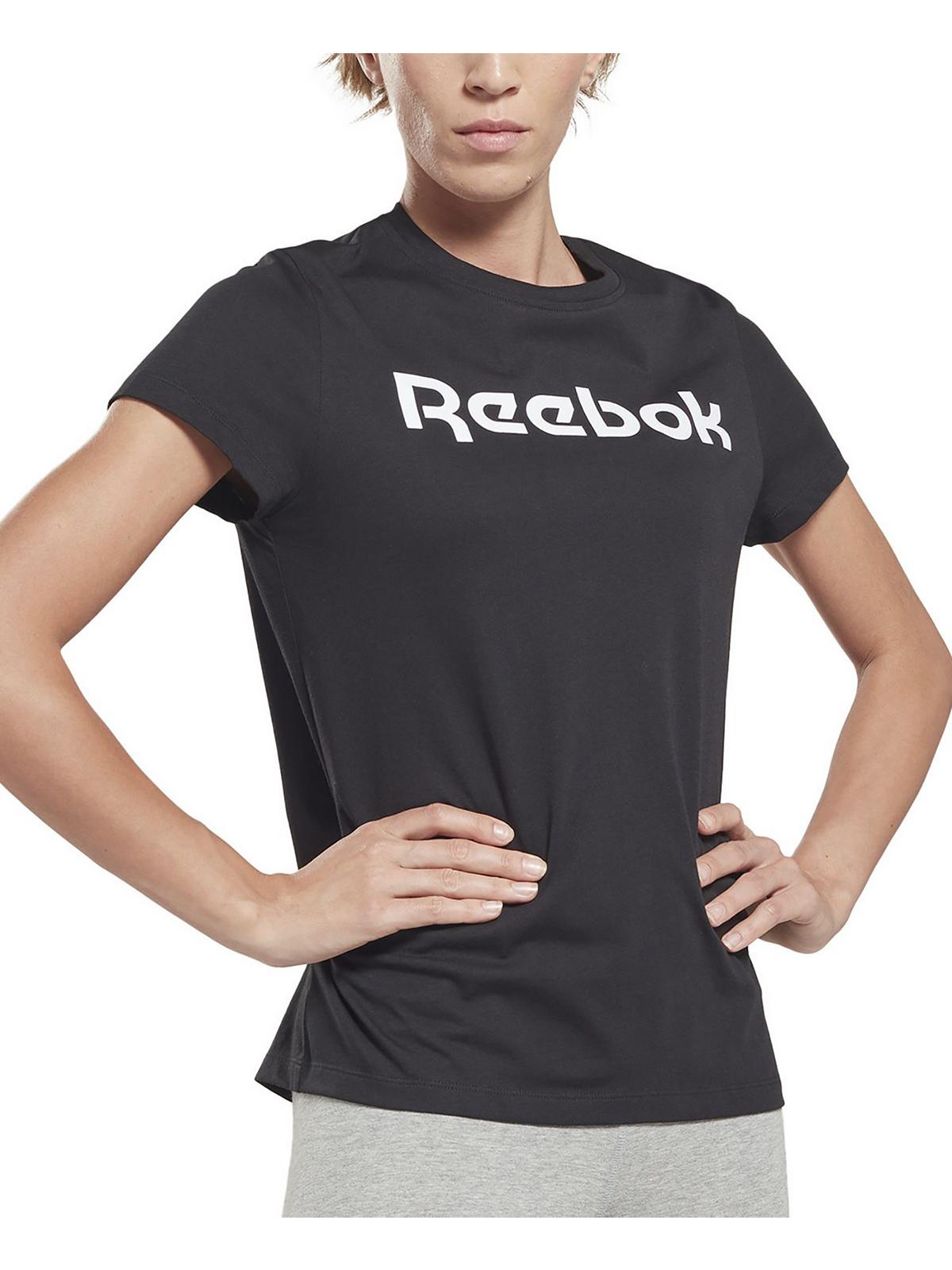 Женский трикотажный топ с логотипом Reebok, черный
Женский трикотажный топ с логотипом Reebok, черный