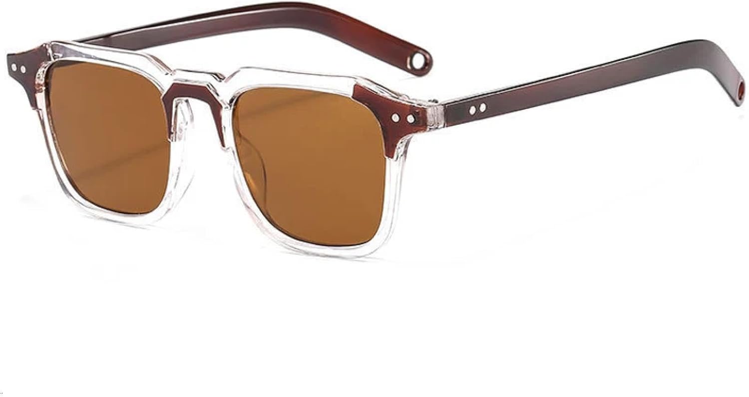 Модные солнцезащитные очки с заклепками для мужчин, женские солнцезащитные очки в стиле ретро, классические прозрачные очки, женские очки с защитой от УФ-излучения UV400 TKKTLLT, Brown Tea
Модные солнцезащитные очки с заклепками для мужчин, женские солнцезащитные очки в стиле ретро, классические прозрачные очки, женские очки с защитой от УФ-излучения UV400 TKKTLLT, Brown Tea