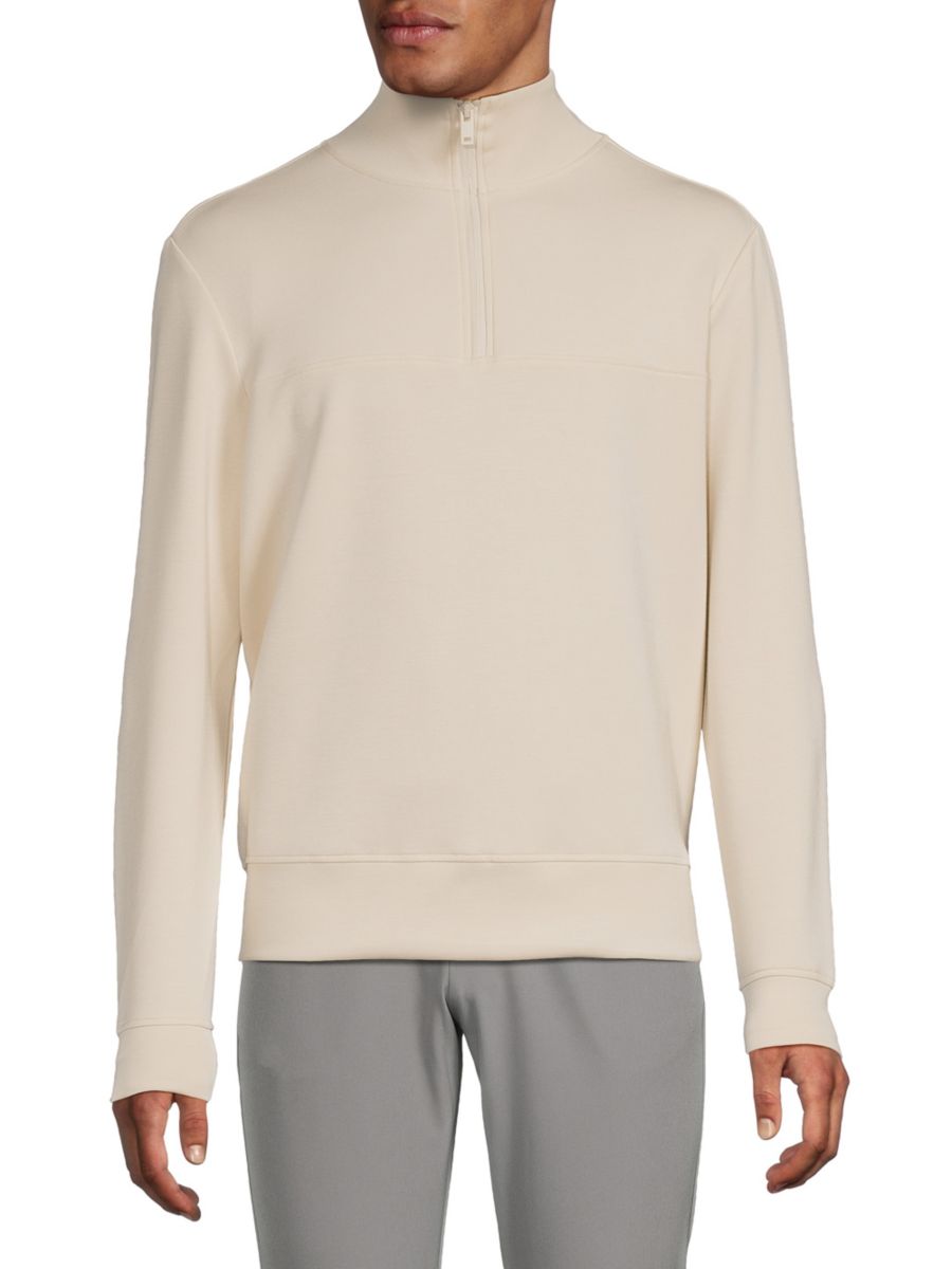 Пуловер с застежкой-молнией на четверть HEDGE, цвет Creamery
Пуловер с застежкой-молнией на четверть HEDGE, цвет Creamery