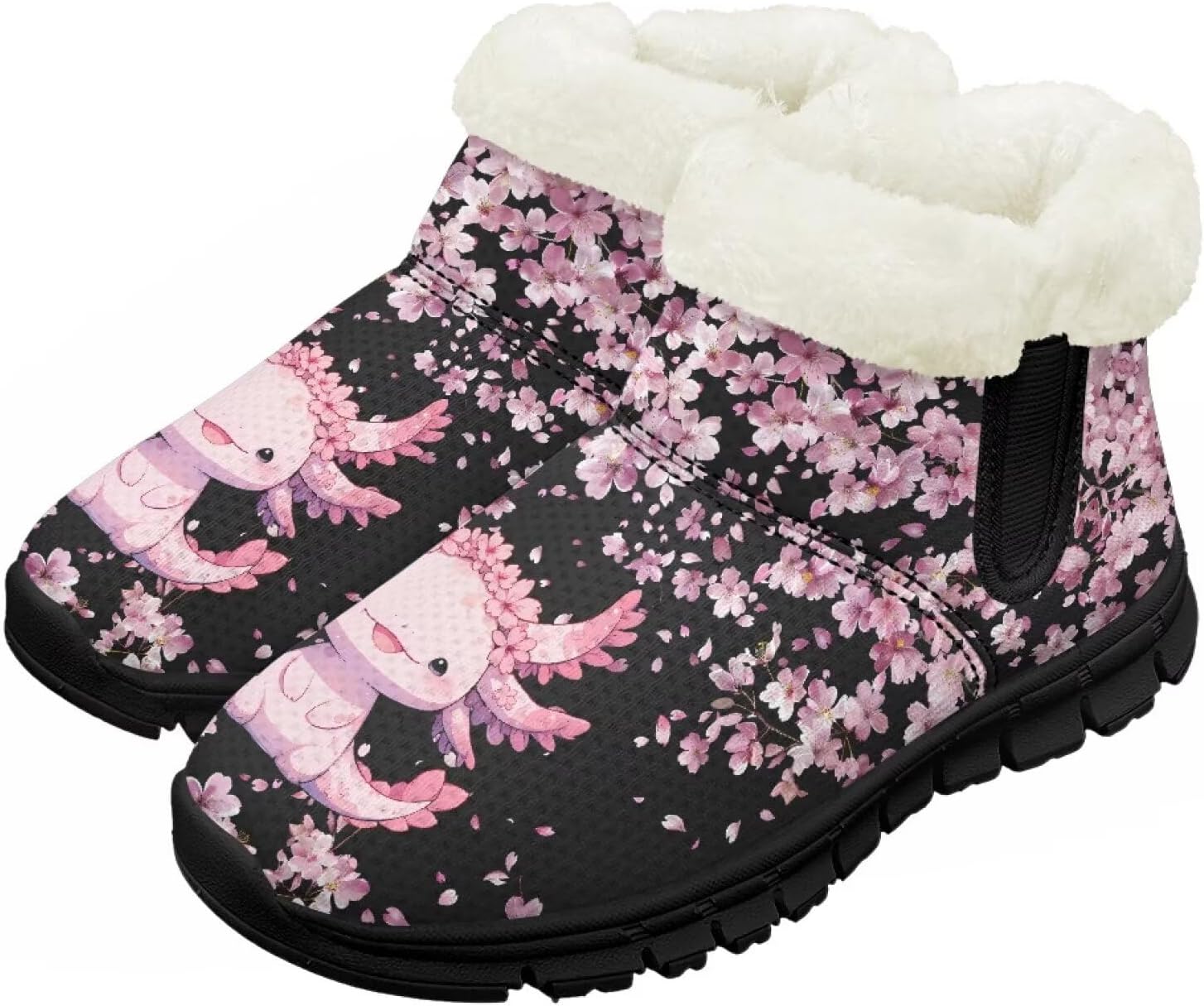 Зимние детские ботинки Chririnla для мальчиков и девочек, с теплой подкладкой из искусственного меха, на щиколотку, противоскользящие, для малышей и детей постарше, Cherry Blossom Axolotl
Зимние детские ботинки Chririnla для мальчиков и девочек, с теплой подкладкой из искусственного меха, на щиколотку, противоскользящие, для малышей и детей постарше, Cherry Blossom Axolotl