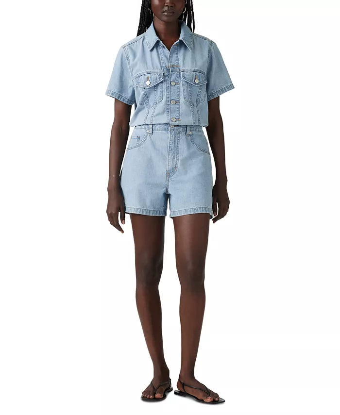 Женский джинсовый ромпер Cotton Type III Levi's, синий
Женский джинсовый ромпер Cotton Type III Levi's, синий