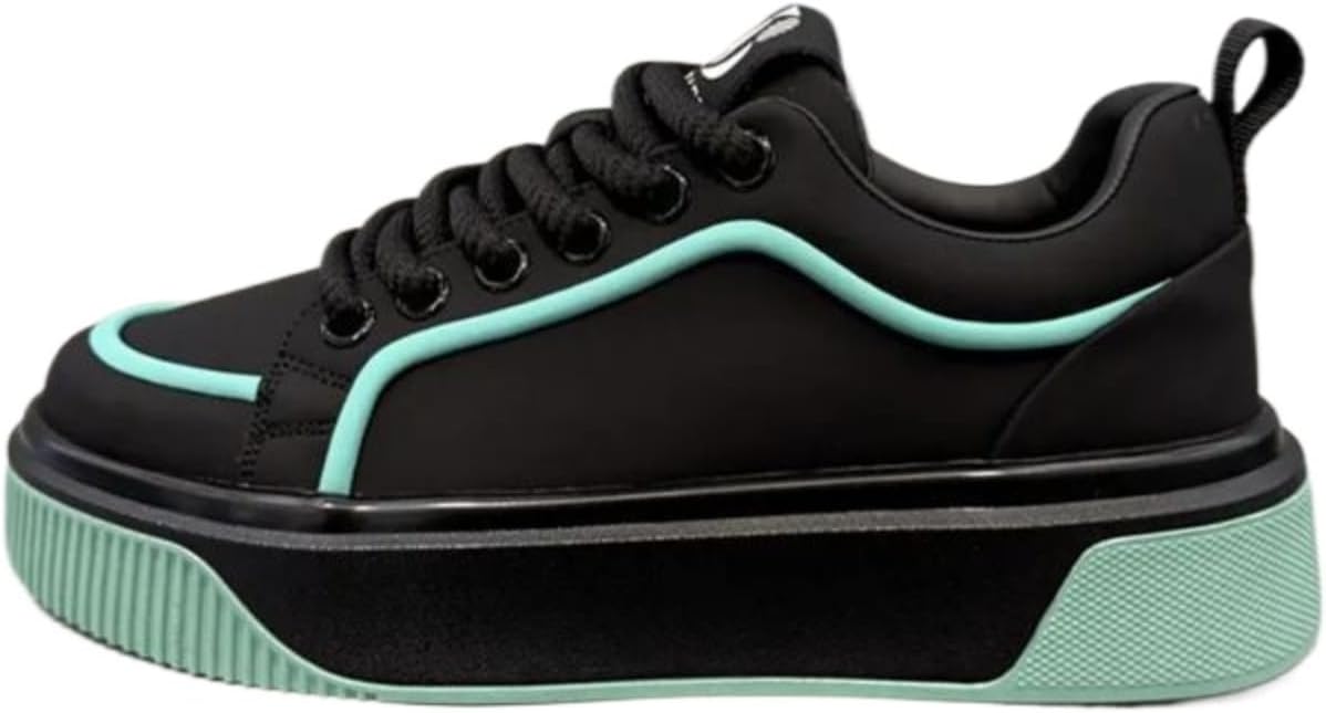 Мужские платформенные кроссовки повседневные скейт обувь с массивной подошвой, увеличивающей рост, на шнуровке, спортивная обувь с минималистичным дизайном для повседневного ношения Azttoztto, черный
Мужские платформенные кроссовки повседневные скейт обувь с массивной подошвой, увеличивающей рост, на шнуровке, спортивная обувь с минималистичным дизайном для повседневного ношения Azttoztto, черный