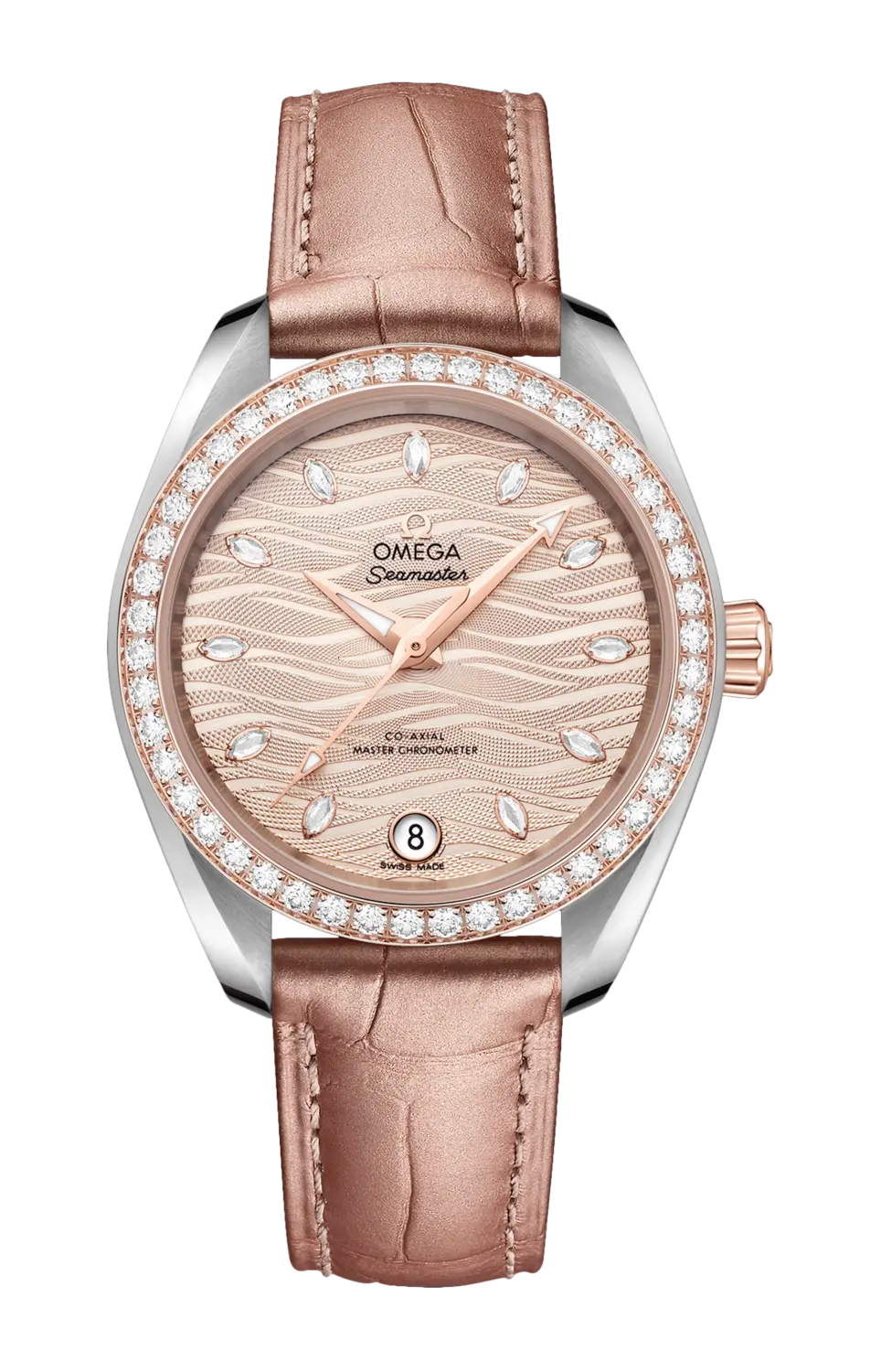 Часы Omega Seamaster aqua terra co‑axial master chronometer с золотом и бриллиантами 34 мм
Часы Omega Seamaster aqua terra co‑axial master chronometer с золотом и бриллиантами 34 мм
