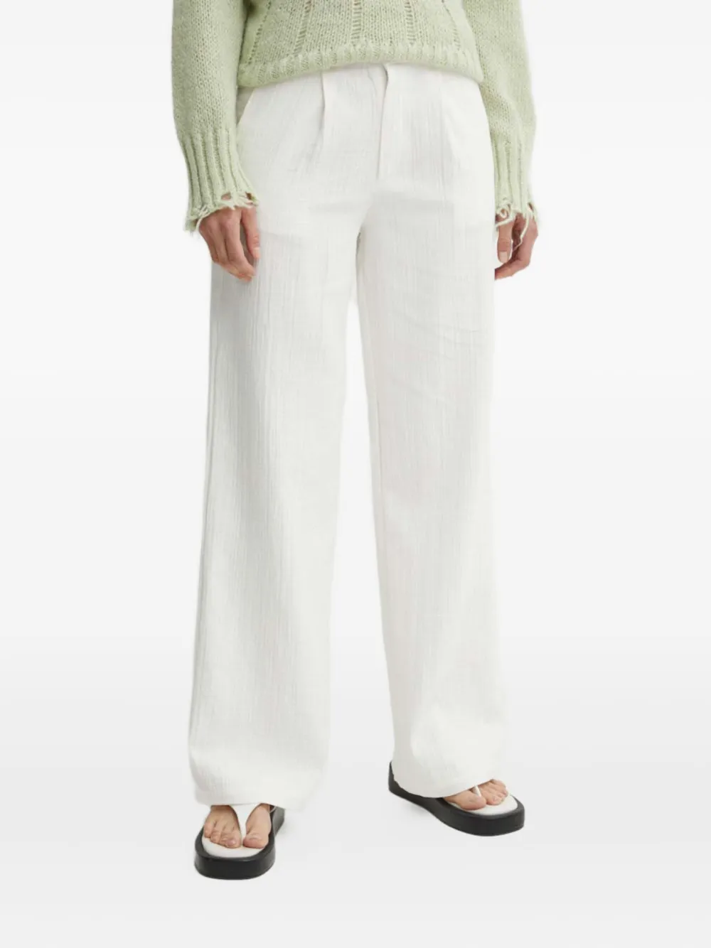 Плиссированные текстурированные брюки Résumé, белый
Плиссированные текстурированные брюки Résumé, белый