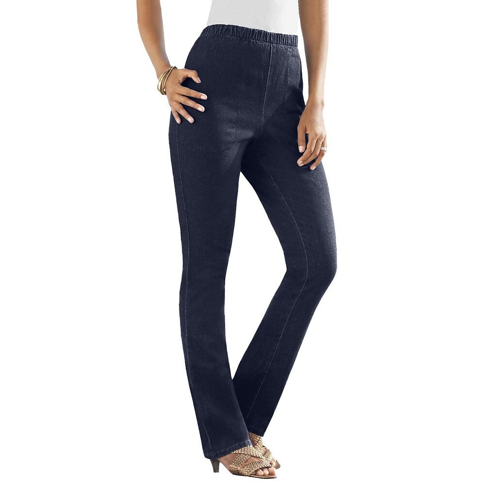 Женские удобные эластичные джинсы прямого кроя Roaman's больших размеров, цвет Indigo Wash
Женские удобные эластичные джинсы прямого кроя Roaman's больших размеров, цвет Indigo Wash