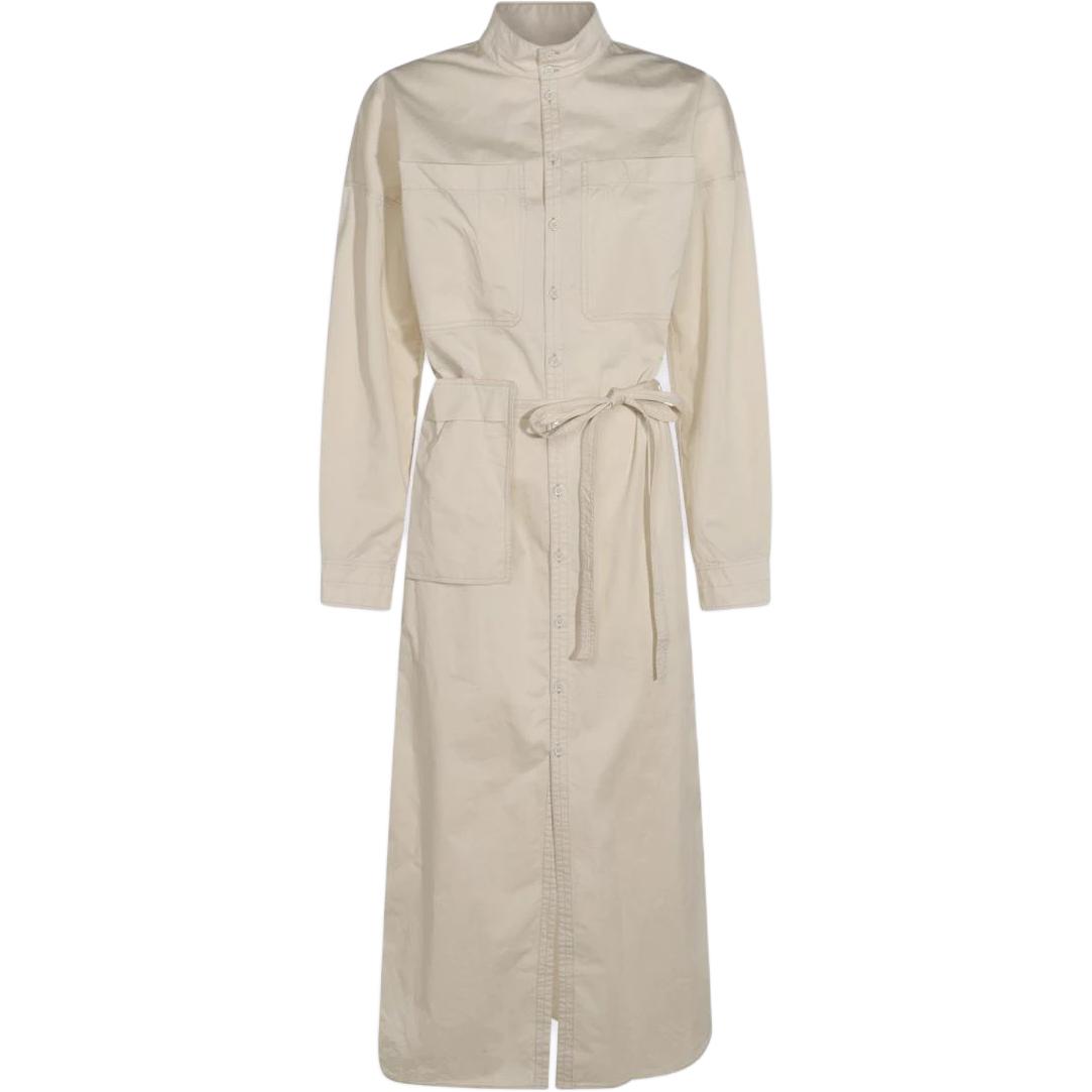 Длинное платье-рубашка с поясом и длинными рукавами Lemaire, белый
Длинное платье-рубашка с поясом и длинными рукавами Lemaire, белый