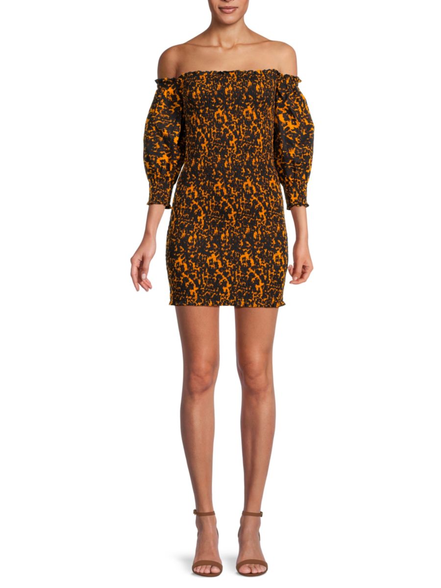 Мини-платье с открытыми плечами и принтом в сборку Third Form, цвет Orange Black
Мини-платье с открытыми плечами и принтом в сборку Third Form, цвет Orange Black