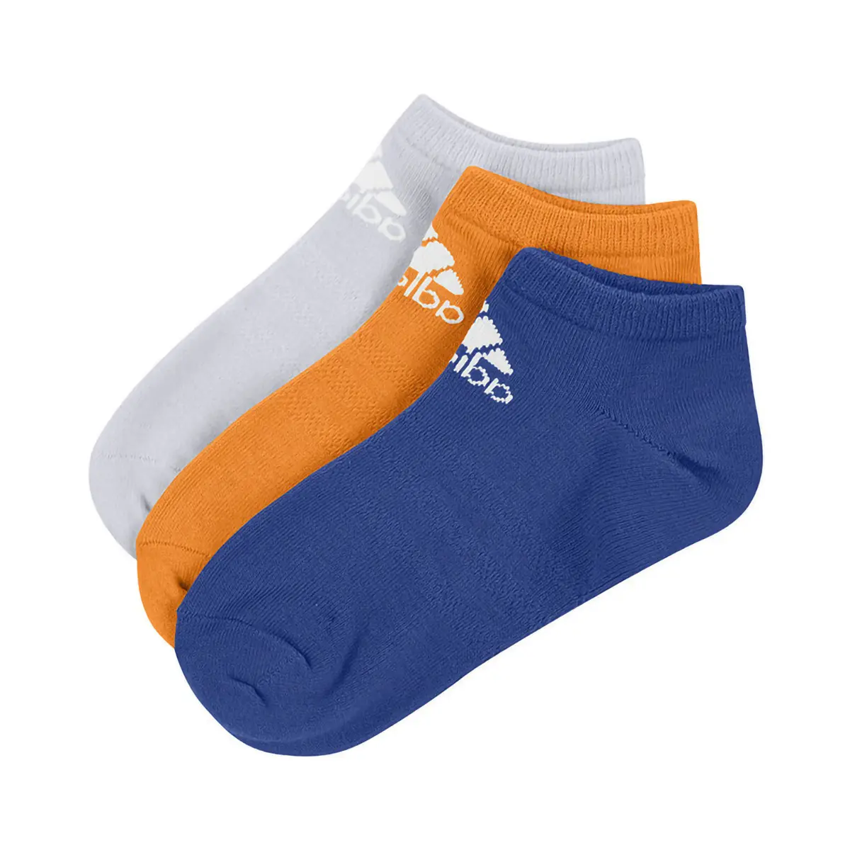 Детские носки Adidas, синий/оранжевый/серый
Детские носки Adidas, синий/оранжевый/серый