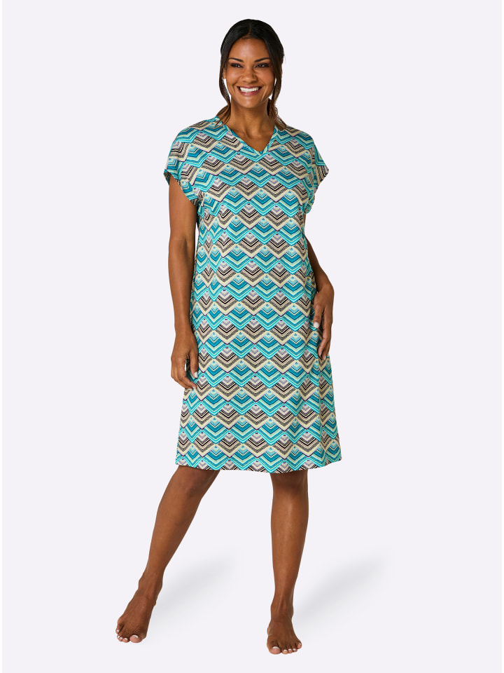 Летнее платье с бирюзовым и фиолетовым принтом WITT WEIDEN
Летнее платье с бирюзовым и фиолетовым принтом WITT WEIDEN