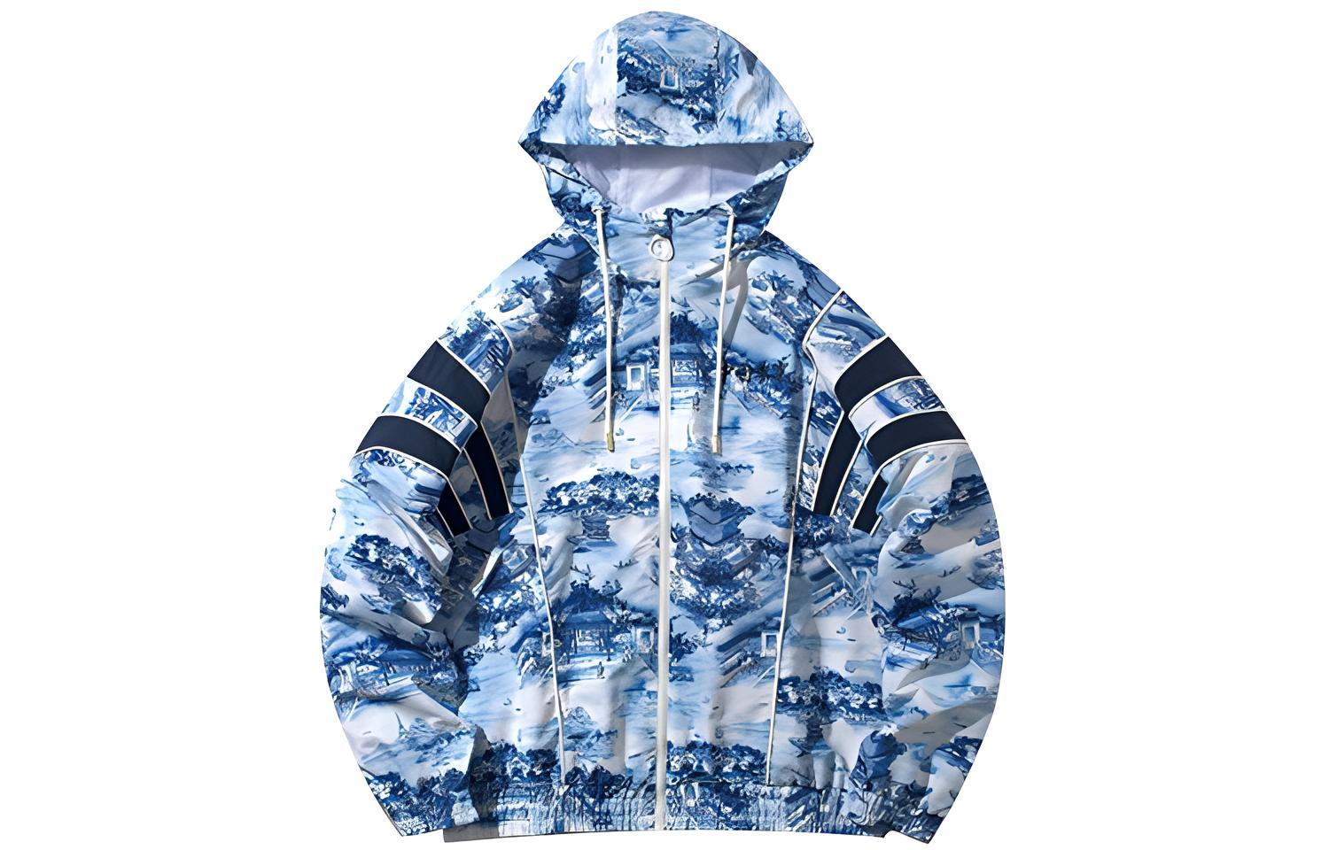 LiNing Куртка мужская с сине-белым фарфоровым принтом, Blue and White Porcelain Print
LiNing Куртка мужская с сине-белым фарфоровым принтом, Blue and White Porcelain Print