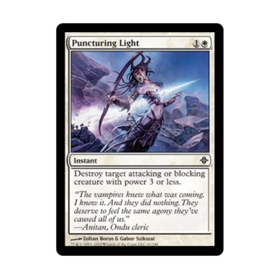 CCG Пронзающий свет (С), MTG - Rise of the Eldrazi
CCG Пронзающий свет (С), MTG - Rise of the Eldrazi