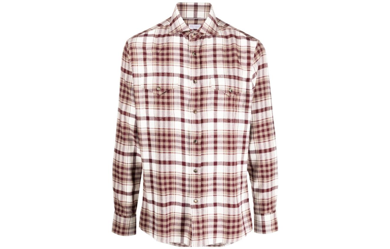 Приталенная рубашка с длинным рукавом Brunello Cucinelli, мультиколор
Приталенная рубашка с длинным рукавом Brunello Cucinelli, мультиколор