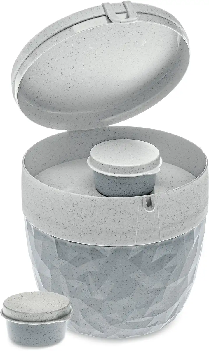 Ланч-бокс KOZIOL "BENTOBOX L", (1 шт.), можно мыть в посудомоечной машине, без меламина, включая мини-контейнеры для заправки, 800 мл 14,2х13х13,5 см, цвет organic concrete grey
Ланч-бокс KOZIOL "BENTOBOX L", (1 шт.), можно мыть в посудомоечной машине, без меламина, включая мини-контейнеры для заправки, 800 мл 14,2х13х13,5 см, цвет organic concrete grey